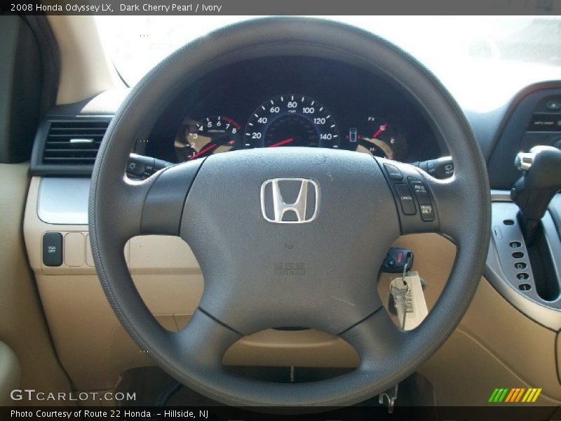 Dark Cherry Pearl / Ivory 2008 Honda Odyssey LX