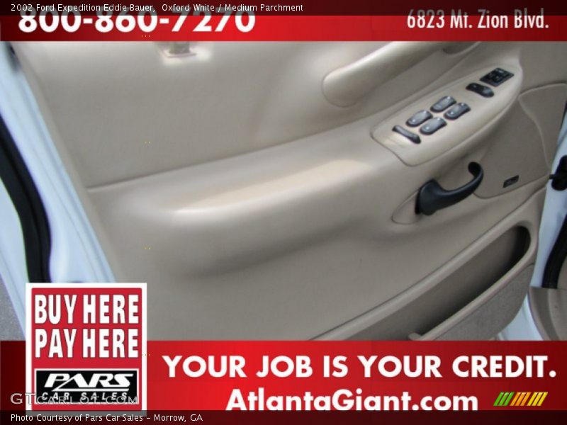 Oxford White / Medium Parchment 2002 Ford Expedition Eddie Bauer