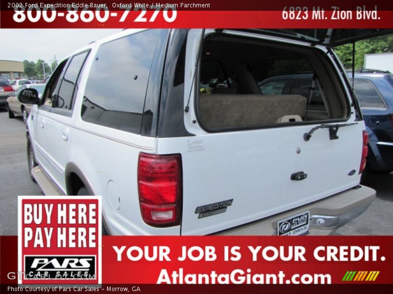 Oxford White / Medium Parchment 2002 Ford Expedition Eddie Bauer
