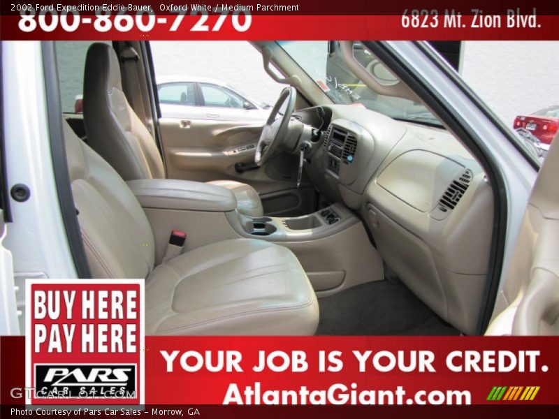 Oxford White / Medium Parchment 2002 Ford Expedition Eddie Bauer