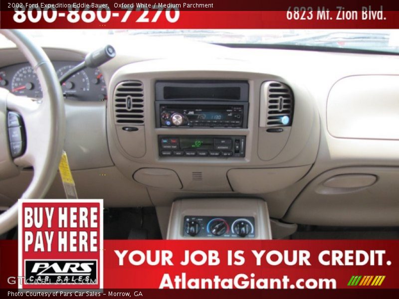 Oxford White / Medium Parchment 2002 Ford Expedition Eddie Bauer