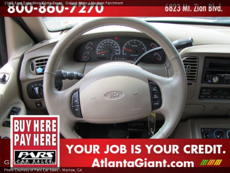 Oxford White / Medium Parchment 2002 Ford Expedition Eddie Bauer