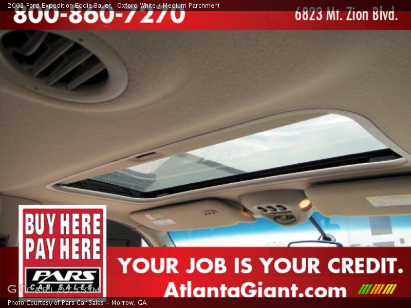 Oxford White / Medium Parchment 2002 Ford Expedition Eddie Bauer