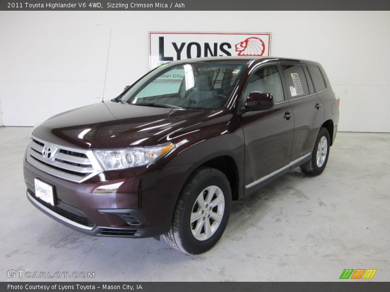 Sizzling Crimson Mica / Ash 2011 Toyota Highlander V6 4WD