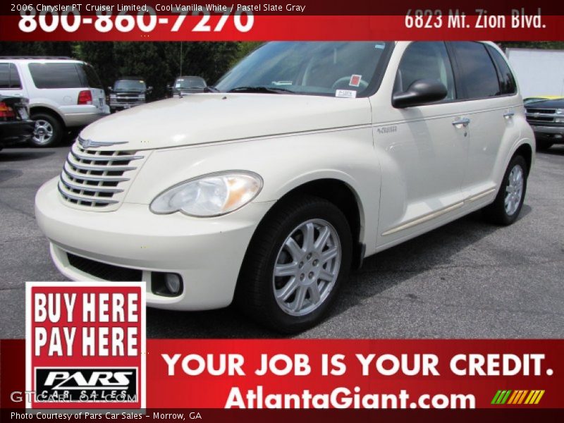 Cool Vanilla White / Pastel Slate Gray 2006 Chrysler PT Cruiser Limited