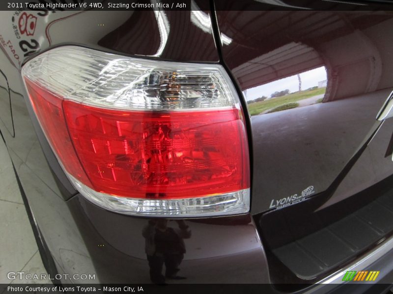 Sizzling Crimson Mica / Ash 2011 Toyota Highlander V6 4WD