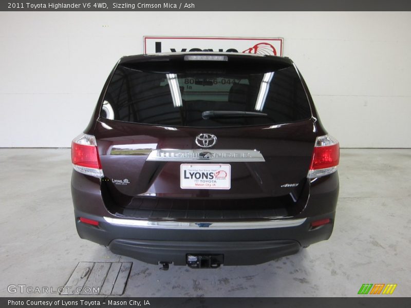 Sizzling Crimson Mica / Ash 2011 Toyota Highlander V6 4WD