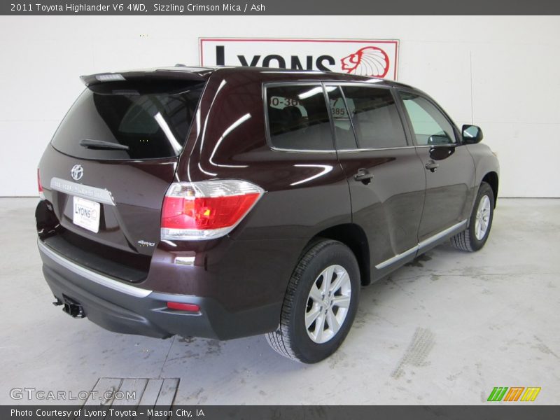 Sizzling Crimson Mica / Ash 2011 Toyota Highlander V6 4WD