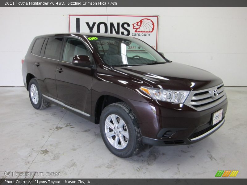 Sizzling Crimson Mica / Ash 2011 Toyota Highlander V6 4WD