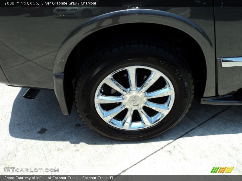 Silver Graphite Gray / Charcoal 2008 Infiniti QX 56