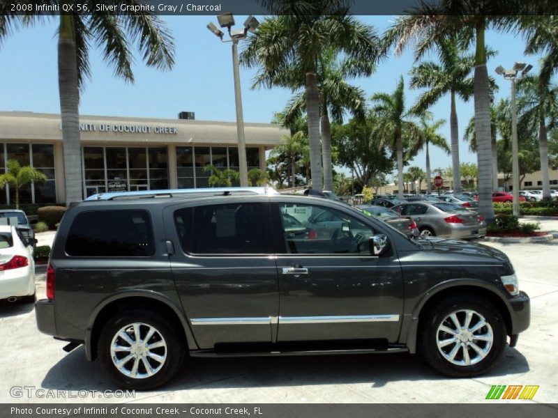 Silver Graphite Gray / Charcoal 2008 Infiniti QX 56