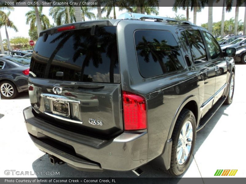 Silver Graphite Gray / Charcoal 2008 Infiniti QX 56