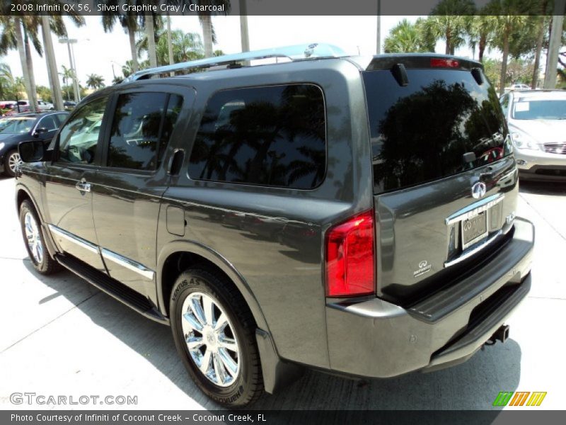 Silver Graphite Gray / Charcoal 2008 Infiniti QX 56