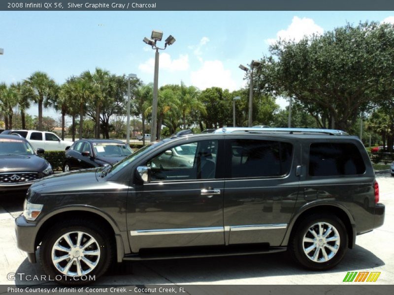 Silver Graphite Gray / Charcoal 2008 Infiniti QX 56