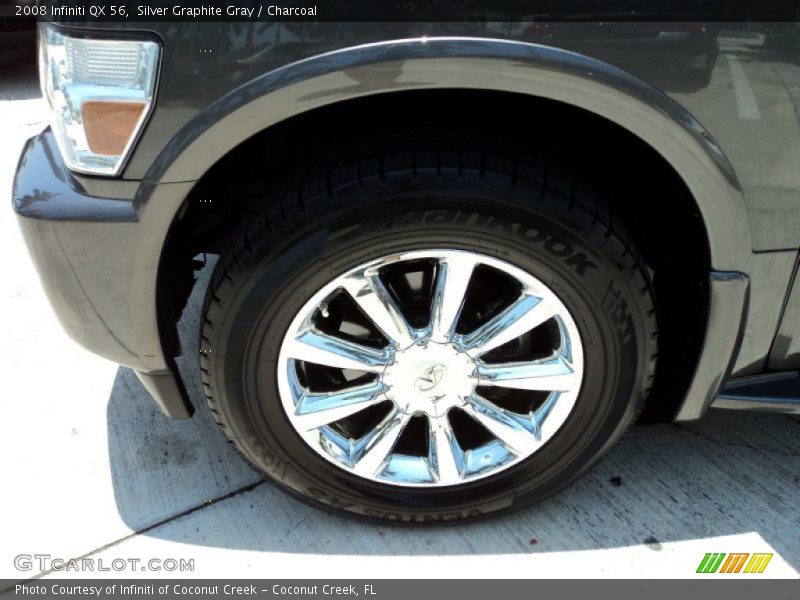 Silver Graphite Gray / Charcoal 2008 Infiniti QX 56