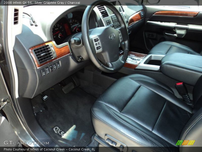 Silver Graphite Gray / Charcoal 2008 Infiniti QX 56