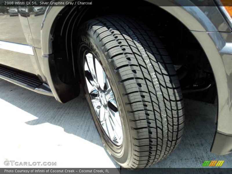 Silver Graphite Gray / Charcoal 2008 Infiniti QX 56