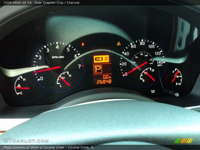Silver Graphite Gray / Charcoal 2008 Infiniti QX 56