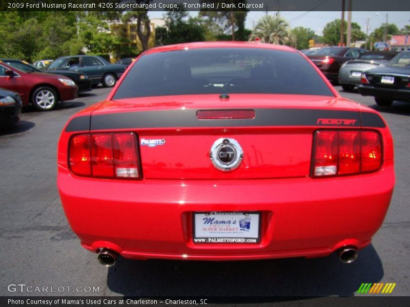Torch Red / Dark Charcoal 2009 Ford Mustang Racecraft 420S Supercharged Coupe