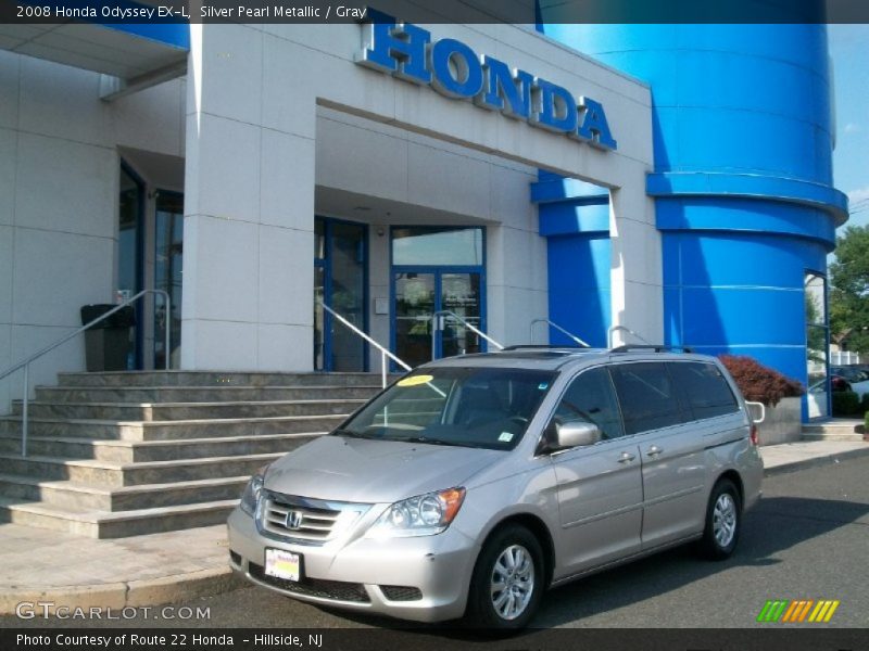 Silver Pearl Metallic / Gray 2008 Honda Odyssey EX-L