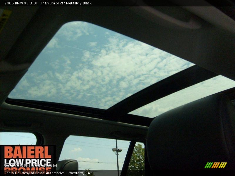 Titanium Silver Metallic / Black 2006 BMW X3 3.0i