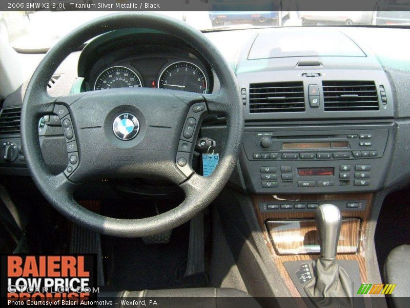 Titanium Silver Metallic / Black 2006 BMW X3 3.0i