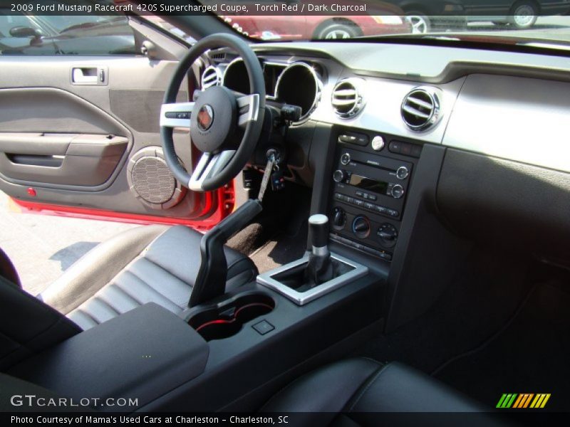 Torch Red / Dark Charcoal 2009 Ford Mustang Racecraft 420S Supercharged Coupe