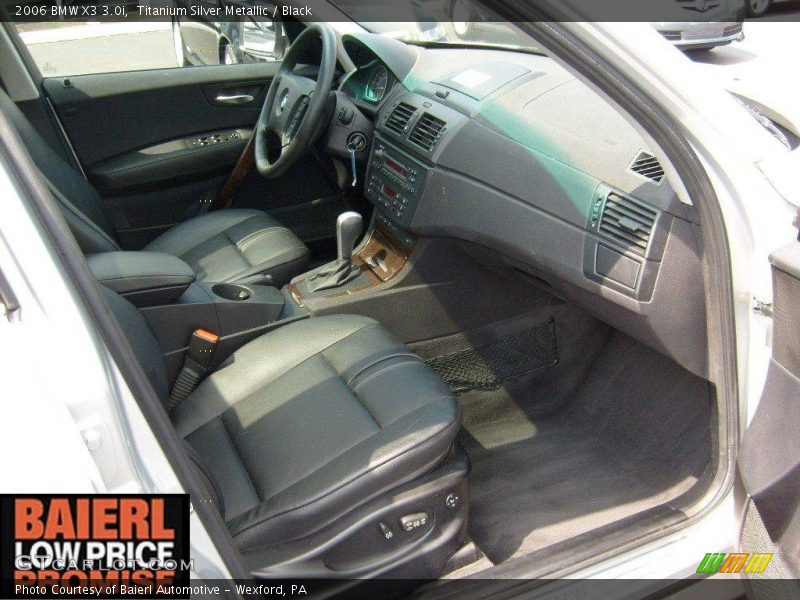 Titanium Silver Metallic / Black 2006 BMW X3 3.0i