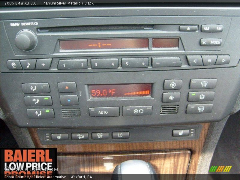 Titanium Silver Metallic / Black 2006 BMW X3 3.0i
