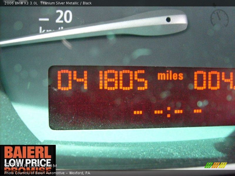 Titanium Silver Metallic / Black 2006 BMW X3 3.0i