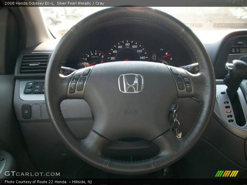 Silver Pearl Metallic / Gray 2008 Honda Odyssey EX-L