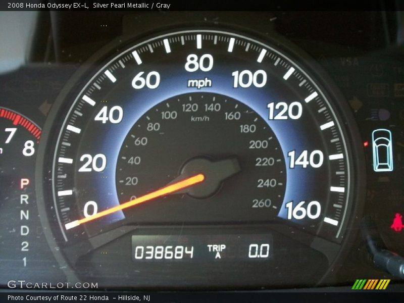 Silver Pearl Metallic / Gray 2008 Honda Odyssey EX-L