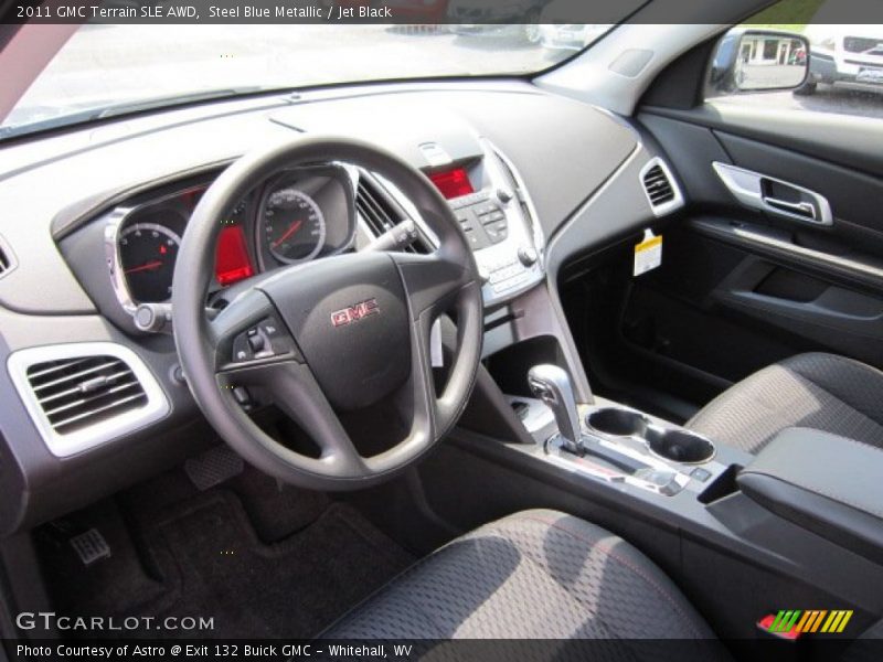 Steel Blue Metallic / Jet Black 2011 GMC Terrain SLE AWD