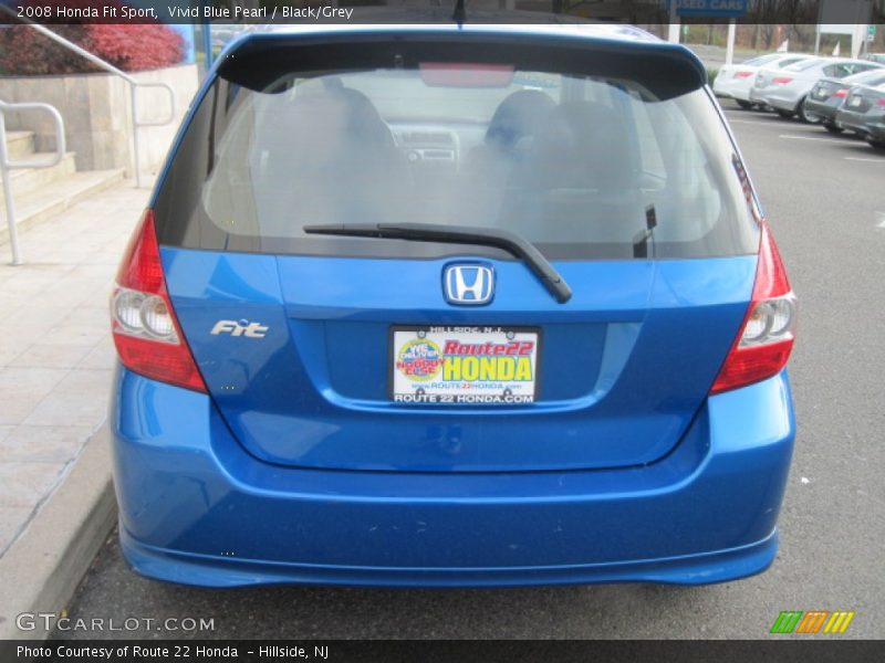 Vivid Blue Pearl / Black/Grey 2008 Honda Fit Sport