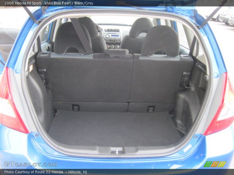 Vivid Blue Pearl / Black/Grey 2008 Honda Fit Sport