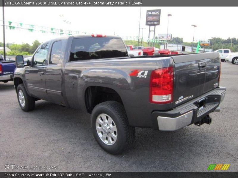 Storm Gray Metallic / Ebony 2011 GMC Sierra 2500HD SLE Extended Cab 4x4