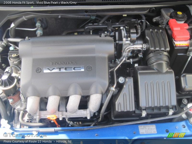 Vivid Blue Pearl / Black/Grey 2008 Honda Fit Sport