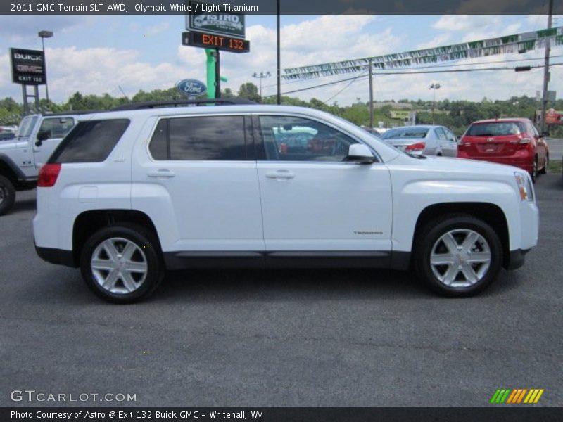 Olympic White / Light Titanium 2011 GMC Terrain SLT AWD