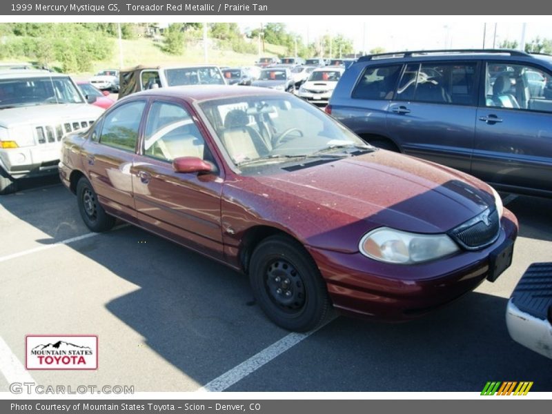 Toreador Red Metallic / Prairie Tan 1999 Mercury Mystique GS