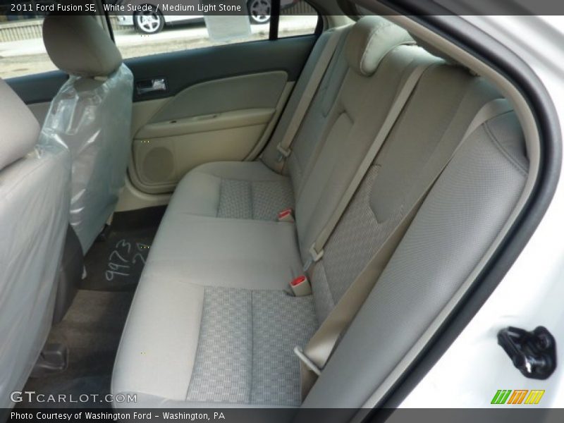 White Suede / Medium Light Stone 2011 Ford Fusion SE