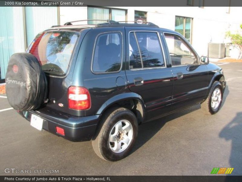 Evergreen Green / Gray 2000 Kia Sportage