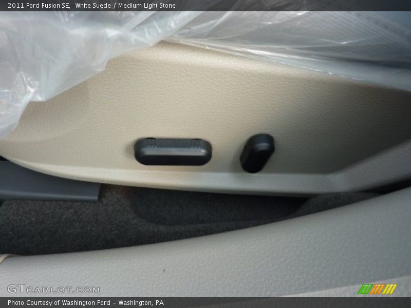 White Suede / Medium Light Stone 2011 Ford Fusion SE