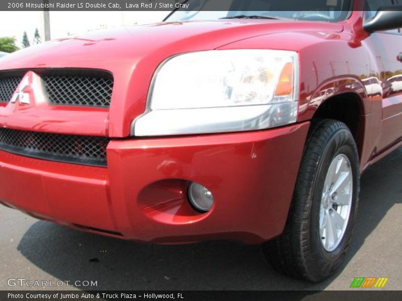 Lava Red / Slate Gray 2006 Mitsubishi Raider LS Double Cab