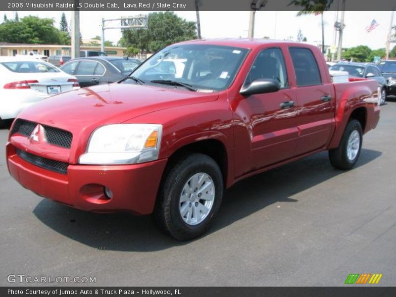 Lava Red / Slate Gray 2006 Mitsubishi Raider LS Double Cab