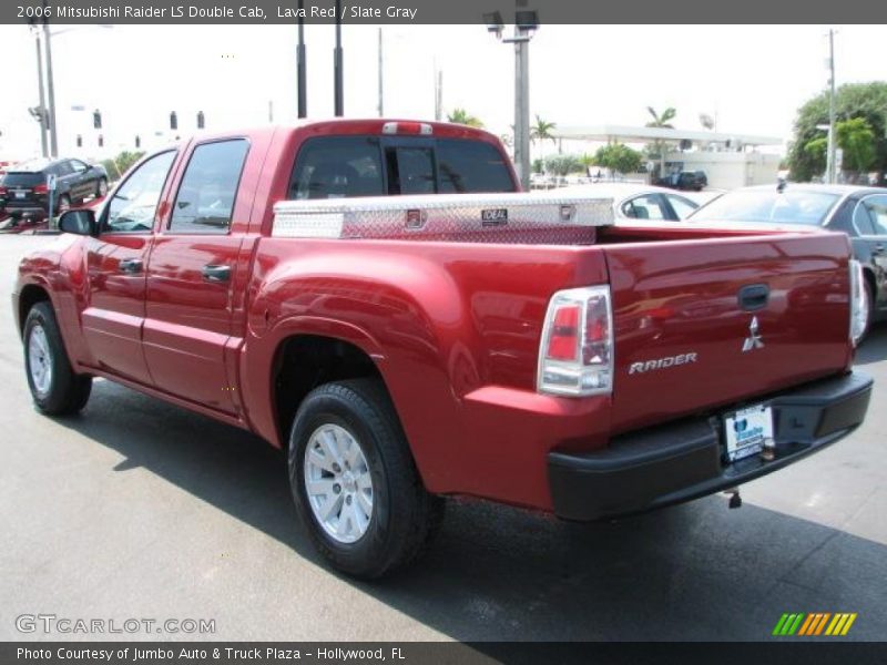 Lava Red / Slate Gray 2006 Mitsubishi Raider LS Double Cab