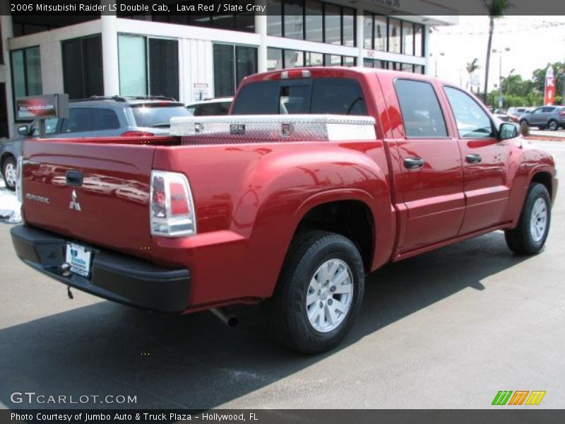 Lava Red / Slate Gray 2006 Mitsubishi Raider LS Double Cab