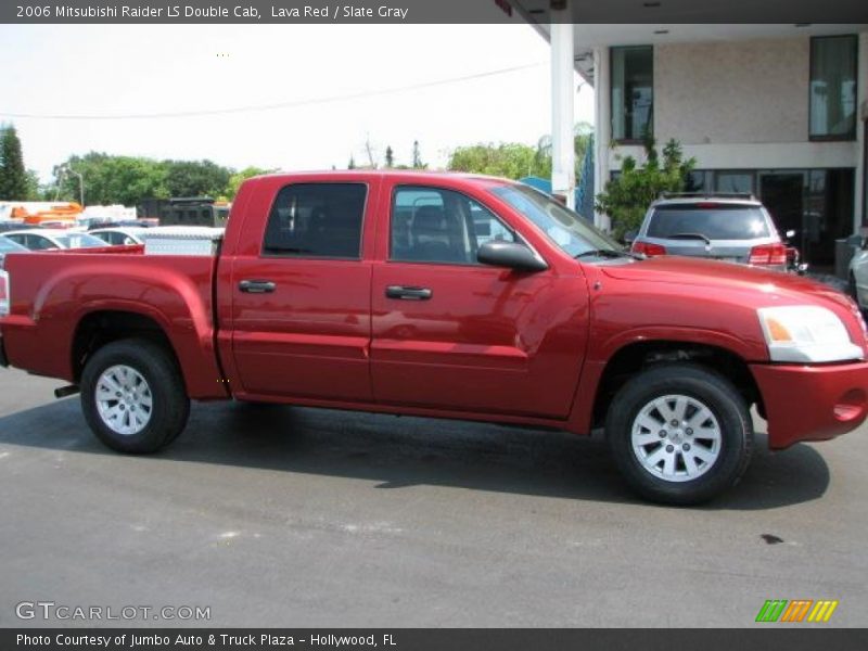 Lava Red / Slate Gray 2006 Mitsubishi Raider LS Double Cab