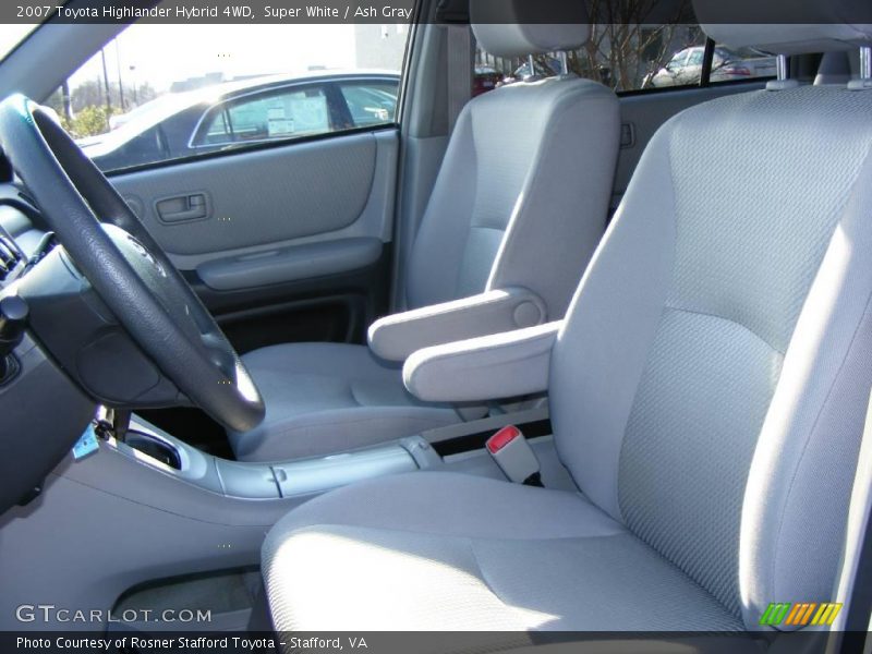 Super White / Ash Gray 2007 Toyota Highlander Hybrid 4WD
