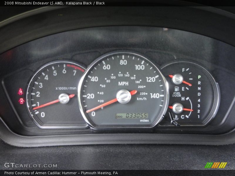 Kalapana Black / Black 2008 Mitsubishi Endeavor LS AWD