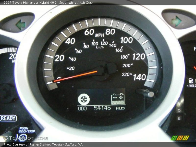 Super White / Ash Gray 2007 Toyota Highlander Hybrid 4WD